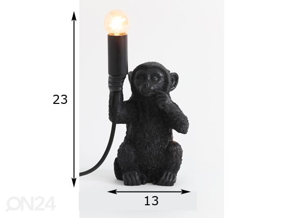 Laualamp Monkey mõõdud