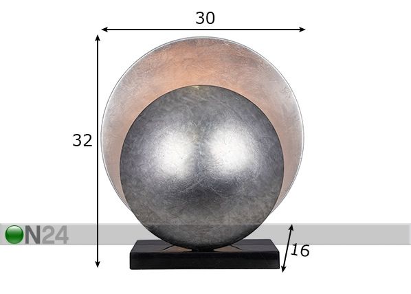 Laualamp Orbit mõõdud