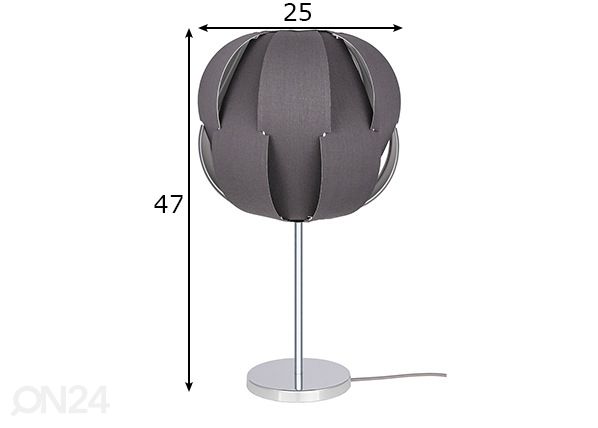 Laualamp Pavot mõõdud