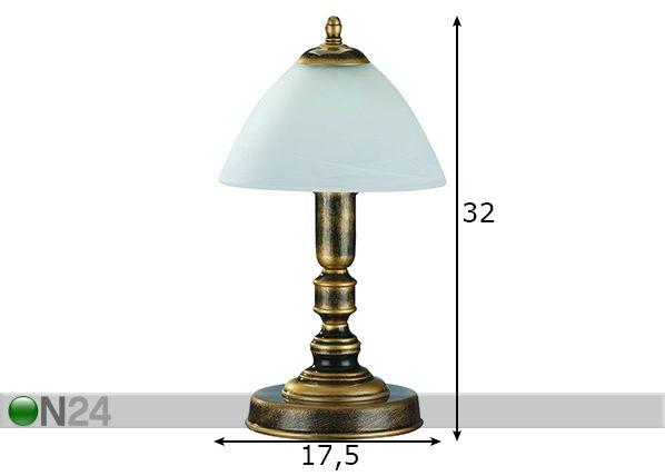 Laualamp Retro mõõdud