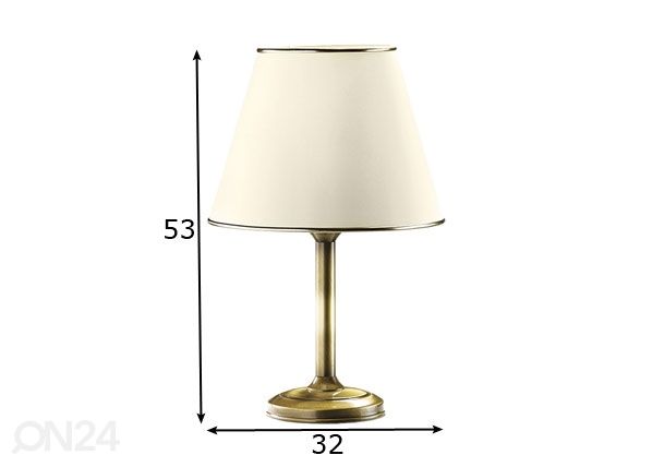 Lauavalgusti Classic G mõõdud