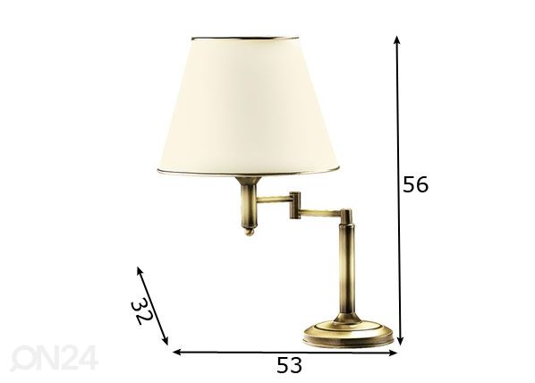 Lauavalgusti Classic L mõõdud