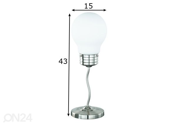 Lauavalgusti Edison mõõdud