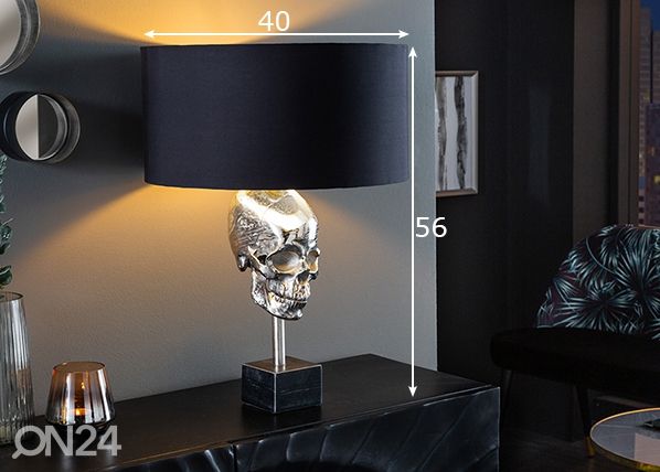 Lauavalgusti Skull mõõdud
