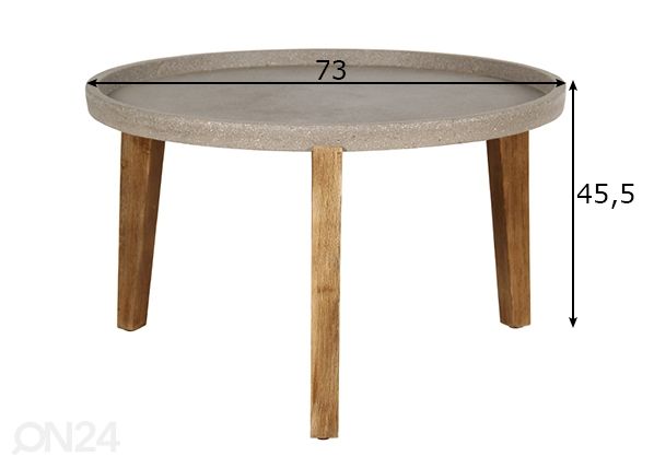 Laud Sandstone Ø 73 cm mõõdud