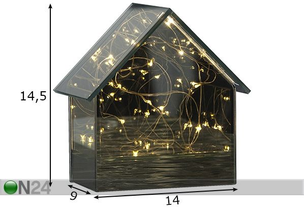 LED dekoratiivne maja mõõdud