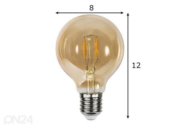 LED elektripirn E27 0,23 W mõõdud