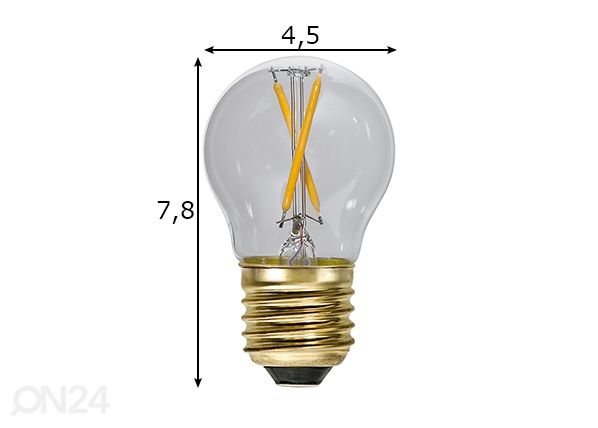 LED elektripirn E27 0,5 W mõõdud
