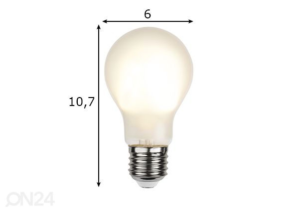 LED elektripirn E27 1,5 W mõõdud