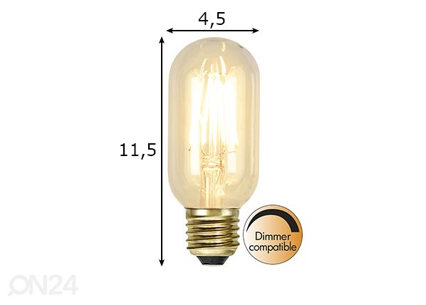 LED elektripirn E27 1,6 W mõõdud
