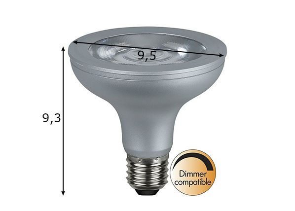 LED elektripirn E27 10 W mõõdud