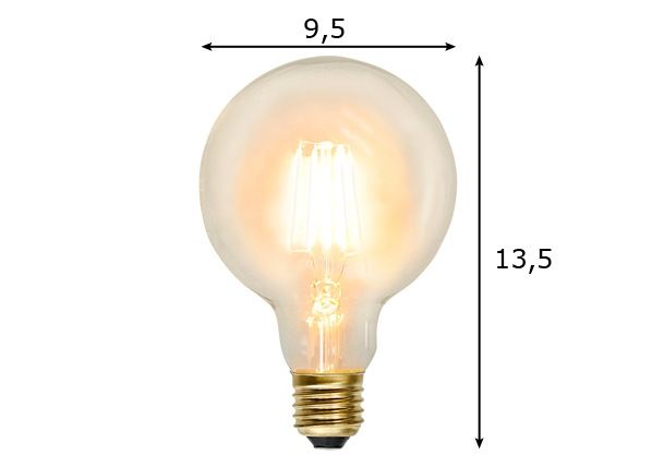 LED elektripirn E27 2,3 W mõõdud