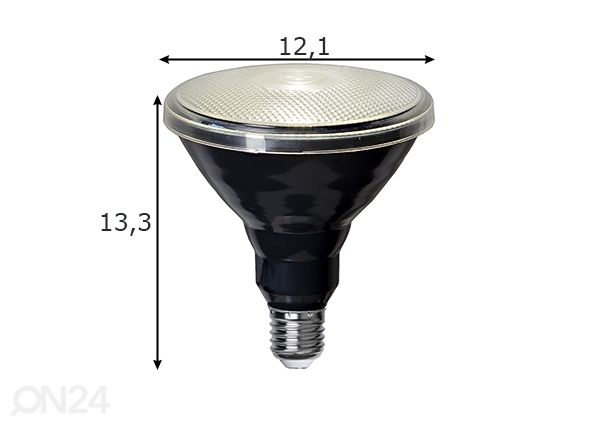 LED elektripirn kohtvalgustile E27 15 W õue mõõdud