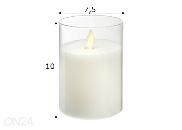 LED küünal 10 cm mõõdud