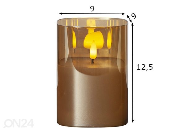 LED küünal Flamme mõõdud