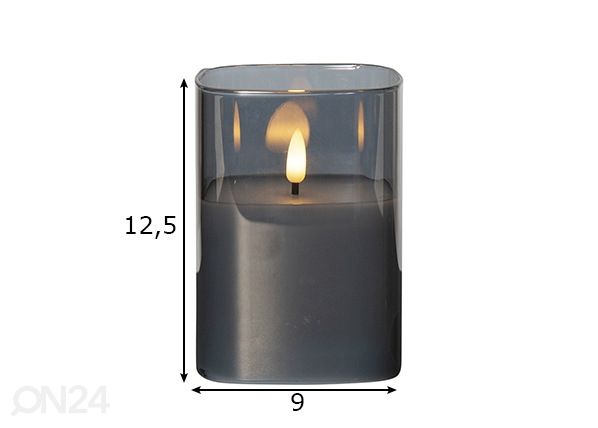 LED küünal Flamme mõõdud