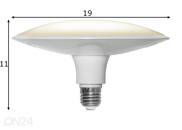 LED pirn E27 25 W mõõdud