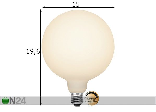 LED pirn E27 6 W mõõdud