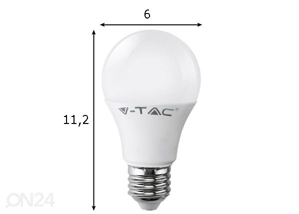 LED pirn E27 9 W 3 tk mõõdud