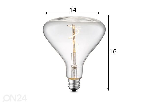 LED-pirn FLEX, E27, 3W mõõdud