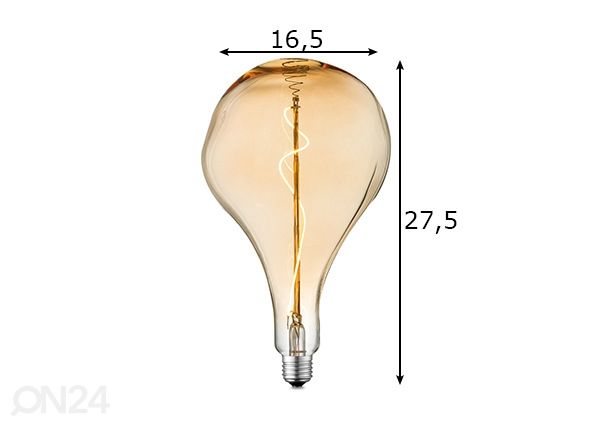 LED-pirn FLEX, E27, 3W mõõdud