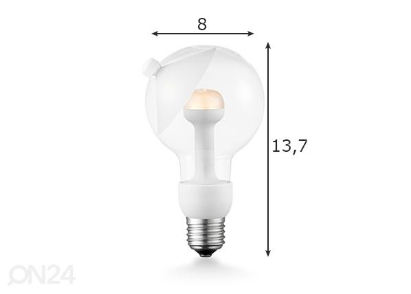 LED pirn Move Me cone, E27, 3W mõõdud