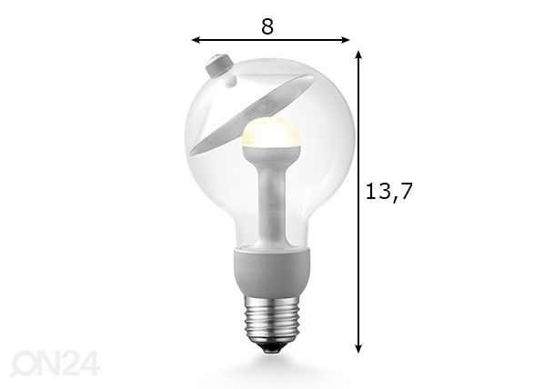 LED pirn Move Me cone, E27, 3W mõõdud
