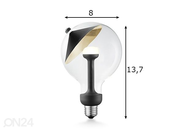 LED pirn Move Me cone, E27, 3W mõõdud