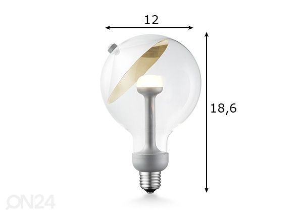 LED pirn Move Me cone, E27, 5,5W mõõdud