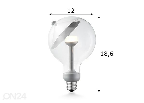 LED pirn Move Me cone, E27, 5,5W mõõdud