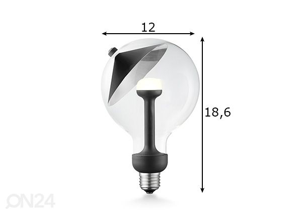 LED pirn Move Me cone, E27, 5,5W mõõdud