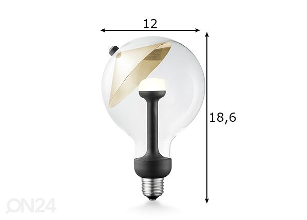 LED pirn Move Me cone, E27, 5,5W mõõdud