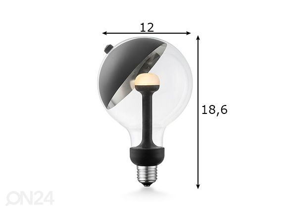 LED pirn Move Me sphere, E27, 5,5W mõõdud