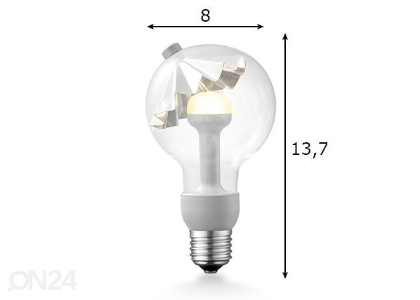 LED pirn Move Me umbrella, E27, 3W mõõdud
