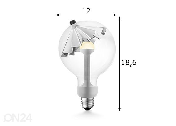 LED pirn Move Me umbrella, E27, 5,5W mõõdud
