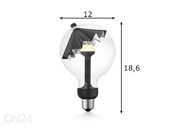 LED pirn Move Me umbrella, E27, 5,5W mõõdud