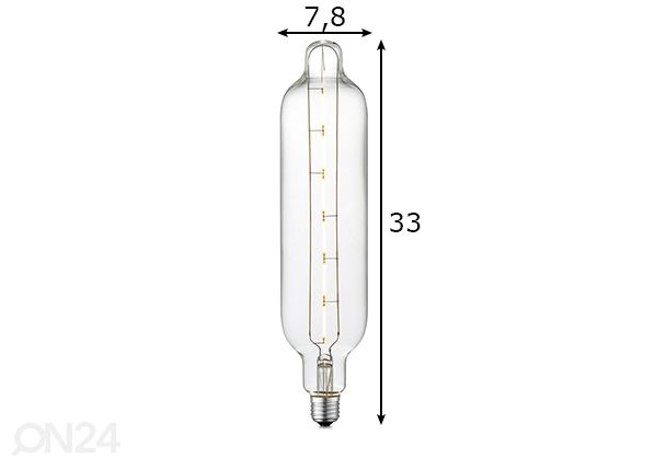 LED-pirn Tube, E27, 5W mõõdud
