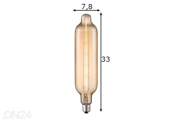 LED-pirn Tube, E27, 5W mõõdud