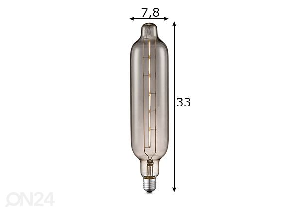 LED-pirn Tube, E27, 5W mõõdud