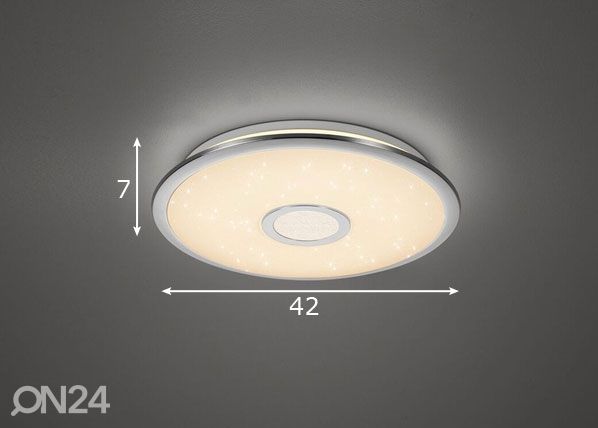 LED plafoonvalgusti puldiga Osaka mõõdud