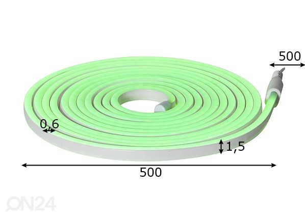 LED riba Flatneonled mõõdud