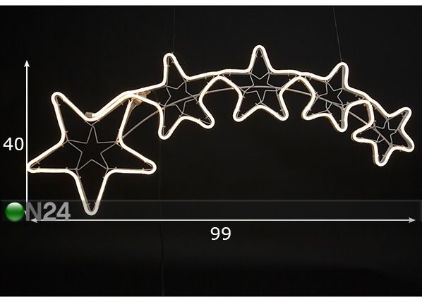 LED tähed Neoled mõõdud