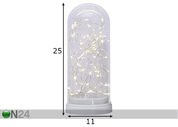LED tuledega dekoratsioon Kupol mõõdud