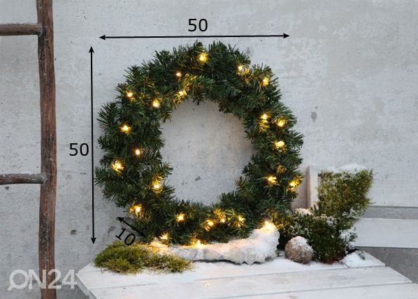 LED tuledega vanik Alaska 50 cm mõõdud
