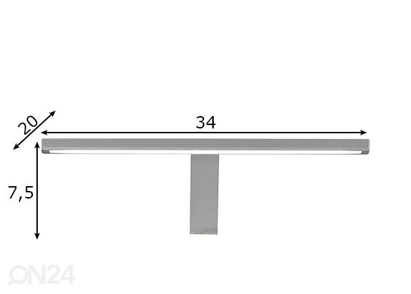 LED-valgustus 34 cm mõõdud