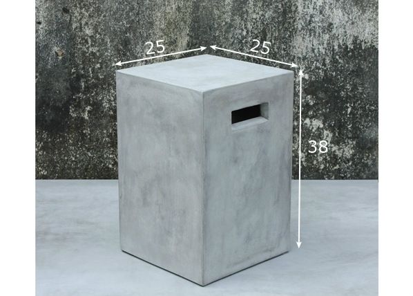 Lillepostament Cement 25x25xh38 cm mõõdud