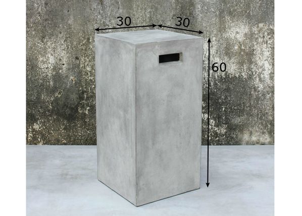 Lillepostament Cement 30x30xh60 cm mõõdud