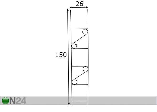 Lilleredel 150 cm mõõdud