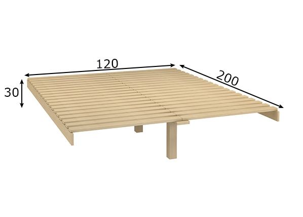Lippidest voodipõhi 120x200 cm mõõdud
