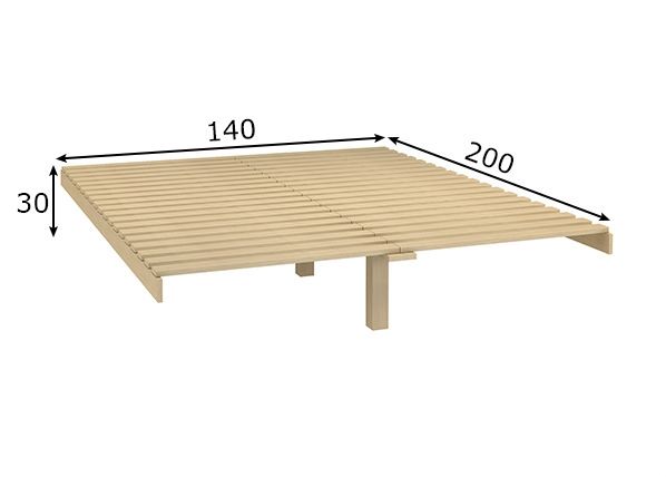 Lippidest voodipõhi 140x200 cm mõõdud